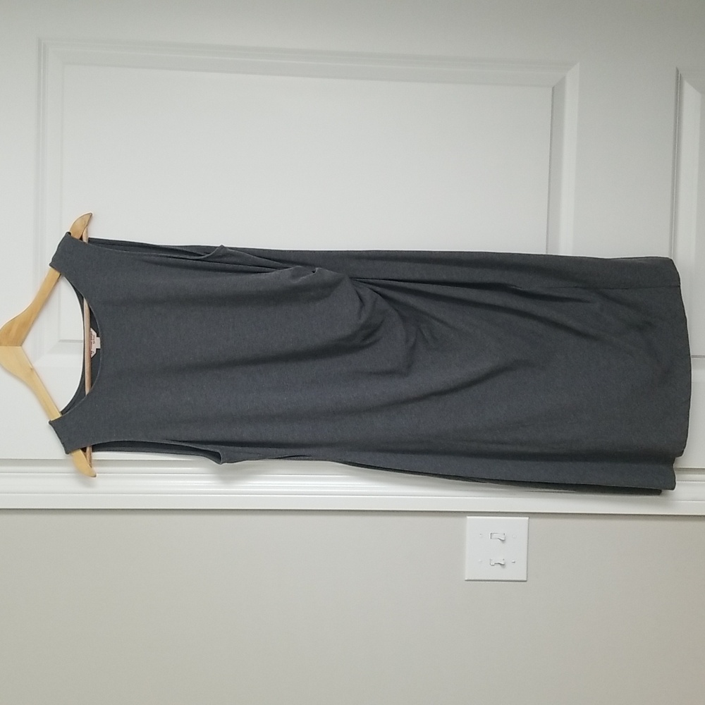 Brooks Brothers gray bodycon dress Red Fleece Label size XL